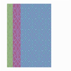 Fine Line Pattern Background Vector Small Garden Flag (two Sides) by Simbadda