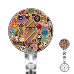 Background Images Colorful Bright Stainless Steel Nurses Watch Front