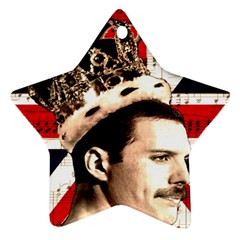 Freddie Mercury Star Ornament (two Sides) by Valentinaart