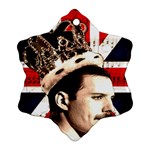 Freddie Mercury Snowflake Ornament (Two Sides) Back