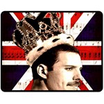 Freddie Mercury Double Sided Fleece Blanket (Medium)  58.8 x47.4  Blanket Back