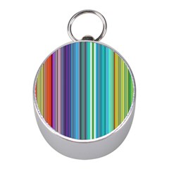 Color Stripes Mini Silver Compasses by Simbadda