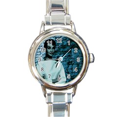 Audrey Hepburn Round Italian Charm Watch by Valentinaart