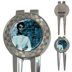 Audrey Hepburn 3-in-1 Golf Divots by Valentinaart