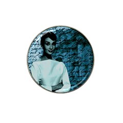 Audrey Hepburn Hat Clip Ball Marker by Valentinaart