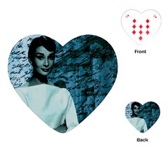 Audrey Hepburn Playing Cards (heart) 