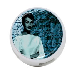 Audrey Hepburn 4-port Usb Hub (one Side) by Valentinaart