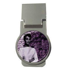 Audrey Hepburn Money Clips (round)  by Valentinaart