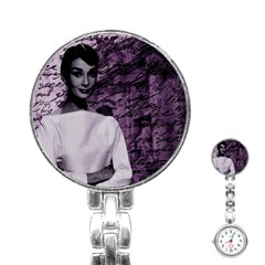 Audrey Hepburn Stainless Steel Nurses Watch by Valentinaart