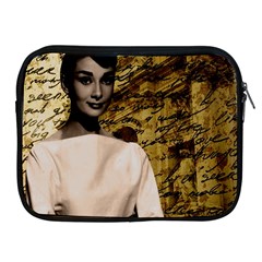 Audrey Hepburn Apple Ipad 2/3/4 Zipper Cases by Valentinaart