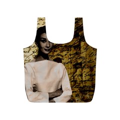 Audrey Hepburn Full Print Recycle Bags (s)  by Valentinaart