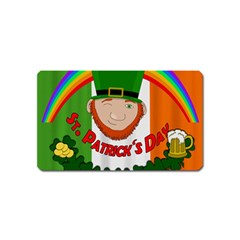 St  Patricks Day  Magnet (name Card) by Valentinaart