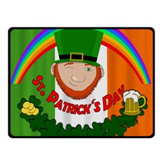 St  Patricks Day  Double Sided Fleece Blanket (small)  by Valentinaart