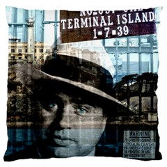 Al Capone  Large Cushion Case (one Side) by Valentinaart