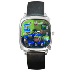 Natural habitat Square Metal Watch