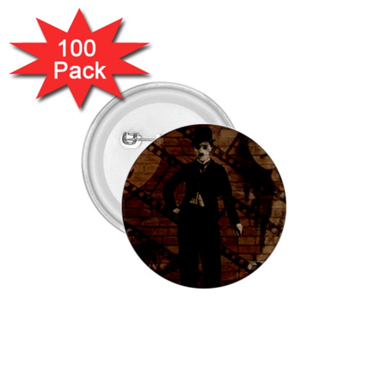 Charlie Chaplin  1.75  Buttons (100 pack) 