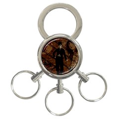 Charlie Chaplin  3-ring Key Chains by Valentinaart