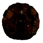 Charlie Chaplin  Large 18  Premium Round Cushions Back