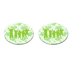 Saint Patrick Motif Cufflinks (oval) by dflcprints