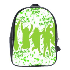 Saint Patrick Motif School Bags (xl)  by dflcprints