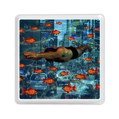 Urban Swimmers   Memory Card Reader (square)  by Valentinaart