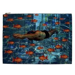 Urban Swimmers   Cosmetic Bag (xxl)  by Valentinaart