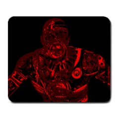 Warrior - Red Large Mousepads by Valentinaart