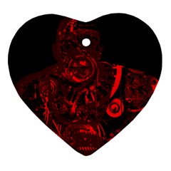 Warrior - Red Heart Ornament (two Sides) by Valentinaart