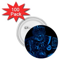 Warrior - Blue 1 75  Buttons (100 Pack)  by Valentinaart