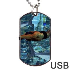 Urban Swimmers   Dog Tag Usb Flash (two Sides) by Valentinaart