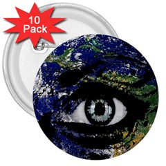 Mother Earth  3  Buttons (10 Pack)  by Valentinaart