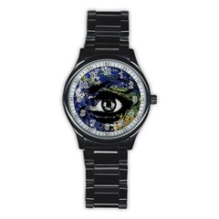 Mother Earth  Stainless Steel Round Watch by Valentinaart