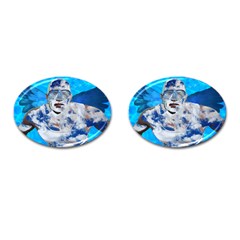 Swimming Angel Cufflinks (oval) by Valentinaart