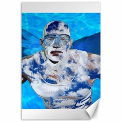 Swimming Angel Canvas 24  X 36  by Valentinaart