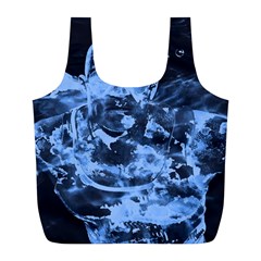 Blue Angel Full Print Recycle Bags (l)  by Valentinaart