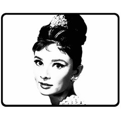 Audrey Hepburn Fleece Blanket (medium)  by Valentinaart