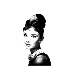 Audrey Hepburn Shower Curtain 48  X 72  (small)  by Valentinaart