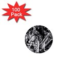 Gray girl  1  Mini Buttons (100 pack)  Front