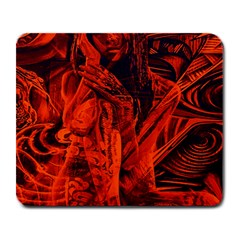 Red girl Large Mousepads