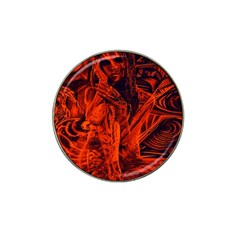 Red girl Hat Clip Ball Marker (4 pack)