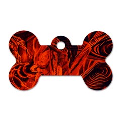 Red girl Dog Tag Bone (Two Sides)