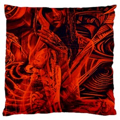 Red girl Large Cushion Case (One Side)