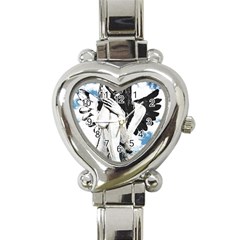 Angel Heart Italian Charm Watch by Valentinaart