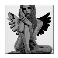 Stone Angel Face Towel by Valentinaart