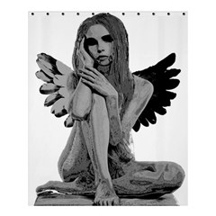 Stone Angel Shower Curtain 60  X 72  (medium)  by Valentinaart