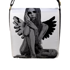 Stone Angel Flap Messenger Bag (l)  by Valentinaart