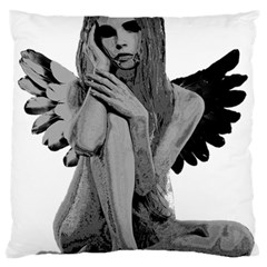 Stone Angel Large Flano Cushion Case (two Sides) by Valentinaart