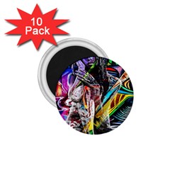 Graffiti Girl 1 75  Magnets (10 Pack)  by Valentinaart