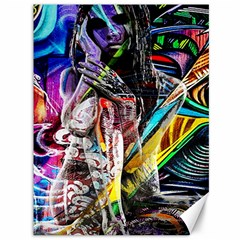 Graffiti Girl Canvas 36  X 48   by Valentinaart