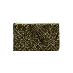 Wooden Ornamented Pattern Cosmetic Bag (xs) by dflcprints